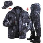 Déguisements militaires de printemps noirs camouflage en polyester Taille 3 XL look militaire pour homme 