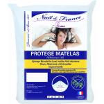 Nuit de France 329378 140/190 Protège Matelas Coton/Polyester Blanc 190 x 140 x 1 cm
