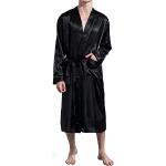 Peignoirs Kimono noirs en satin Taille XL look fashion pour homme 