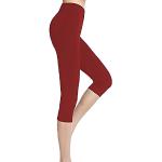 Leggings courts rouges Taille XL plus size look sexy pour femme 
