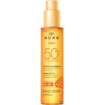 Huiles bronzantes Nuxe Sun indice 50 d'origine française aux algues 150 ml pour femme 