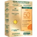 Protection solaire Nuxe Sun indice 50 d'origine française 50 ml en coffret pour le visage contre l'hyperpigmentation anti âge texture crème pour enfant 
