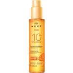 Protection solaire Nuxe Sun imperméables indice 10 d'origine française à la vanille sans alcool 150 ml 