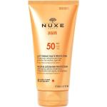 Crèmes solaires Nuxe Sun d'origine française au collagène 50 ml texture lait pour femme 