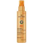 Crèmes solaires Nuxe Sun bio d'origine française sans alcool en spray pour tous types de peaux en promo 