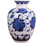 Vases blancs en céramique à motif fleurs 