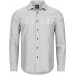 Chemises oxford Oakley grises en coton à manches longues col kent Taille S pour homme 