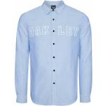 Chemises oxford Oakley bleues en coton à manches longues col kent Taille M pour homme 