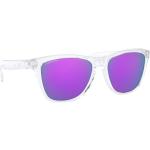 Oakley Frogskins Prizm Sunglasses Blanc,Bleu Prizm Violet Iridium/CAT3