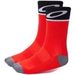 Oakley mid high chaussettes de cyclisme rouge