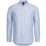Chemises oxford Oakley bleues en coton à manches longues col kent Taille S pour homme 