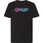 T-shirts Oakley noirs en jersey à manches courtes Taille L classiques pour homme en promo 