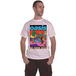 T-shirts à imprimés Oasis blancs Taille L look Rock pour homme 