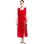 Robes de cocktail rouges en lycra sans manches Taille XS look fashion pour femme 
