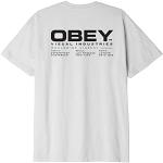 Obey T-shirt Worldwide Dissez, Blanc., XL