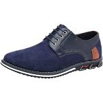 Chaussures casual de mariage bleues anti glisse Pointure 46 look casual pour homme 