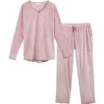 Pyjamas en polaires roses Taille L look fashion pour femme en promo 