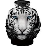 Sweats à capuche blancs à motif tigres Taille 10 ans look urbain pour garçon de la boutique en ligne Amazon.fr 