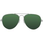 Lunettes aviateur Ocean Sunglasses argentées en métal look fashion en promo 