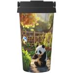 Tasses design en acier à motif pandas inoxydables 500 ml 