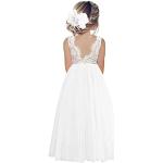 Robes de demoiselle d'honneur blanches en tulle à volants look fashion pour fille en promo de la boutique en ligne Amazon.fr 