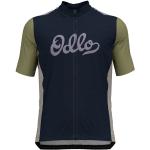 Maillots de cyclisme saison été Odlo Collar bleues saphir en polyester Taille M pour homme 