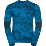 ODLO T-shirt thermique Bl Top Crew Neck L/s Whistler Eco Indigo Bunting/blue Wing Teal Homme Bleu "S" 2023