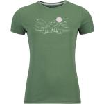 Vêtements de randonnée Odlo Crew verts Taille S pour femme 