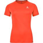 T-shirts Odlo Running rouges respirants Taille S pour femme 