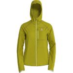Odlo Women's ZEROWEIGHT DUAL DRY Waterproof Running Jacket, citronelle, XL