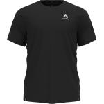 T-shirts Odlo noirs en polyester à manches courtes à manches courtes Taille L pour homme en promo 