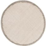 Tapis ronds blanc crème diamètre 160 cm 