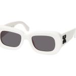 Lunettes rondes Off-White blanches look fashion pour femme 