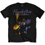 Official Prince Purple Rain T Shirt (Noir) - Large