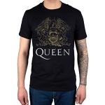 Official Queen Crest T-Shirt, Noir, L
