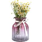 Vases design violets à fleurs en verre 