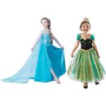 Déguisements verts La Reine des Neiges Elsa Taille 7 ans look fashion pour fille de la boutique en ligne Rakuten.com 