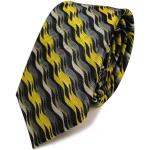 Cravates mi-slim Tigertie jaunes look fashion pour homme 