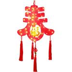 Lanternes chinoises rouges en plastique 
