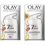Crèmes de jour Olay indice 15 vitamine E en coffret pour le visage anti âge en promo 