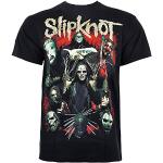 T-shirts à imprimés Bravado noirs Slipknot look fashion 