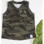 Débardeurs vert olive camouflage en jersey Taille 1 mois pour bébé de la boutique en ligne Etsy.com 
