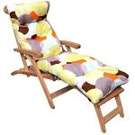 Coussins de chaise longue multicolores en coton made in France 