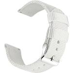Bracelets de montre blancs imperméables look militaire pour femme 