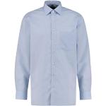 Chemises Olymp bleus clairs en coton à manches longues à manches longues Taille XS look fashion pour homme 