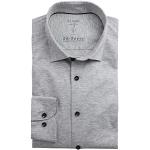 Chemises Olymp grises à New York à manches longues à manches longues look business pour homme 