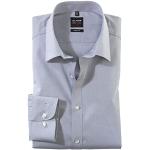 Olymp Homme Chemise Business à Manches Longues Level Five,Body fit,New York Kent,Mittelgrau 60,41