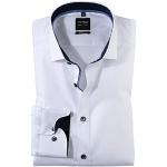 Olymp Homme Chemise Business à Manches Longues Level Five,Body fit,Royal Kent,Weiß 00,46