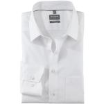Chemises unies Olymp Luxor blanches à manches longues Taille XL plus size look fashion pour homme 