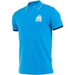Polos de sport bleus Olympique de Marseille Taille M pour homme 